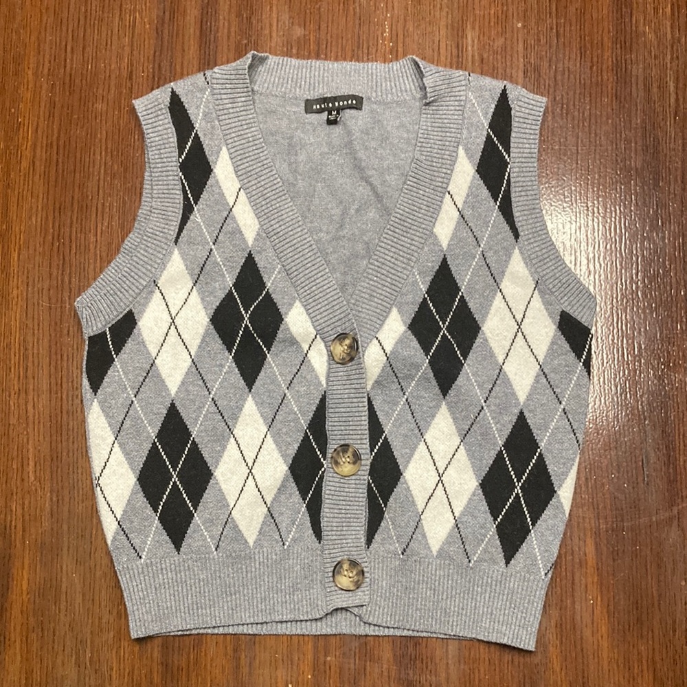 Haute Monde Buttoned Sweater Vest